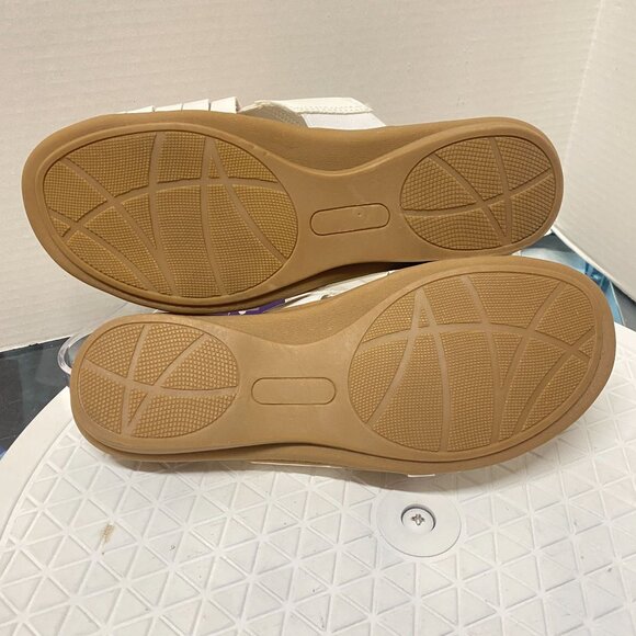 Kim Rogers Jovie Sandals White Womens 8 Ultra Comfort Technology Resort Vacation - Picture 8 of 12